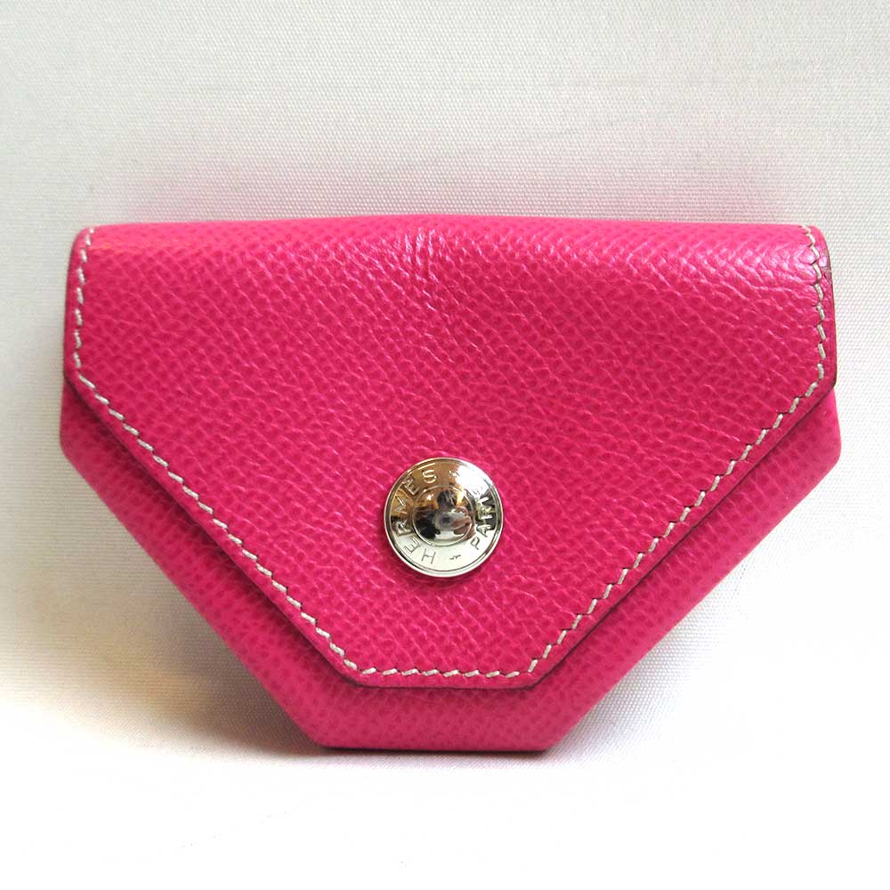 Hermes Le 24 Coin Case Pink Used