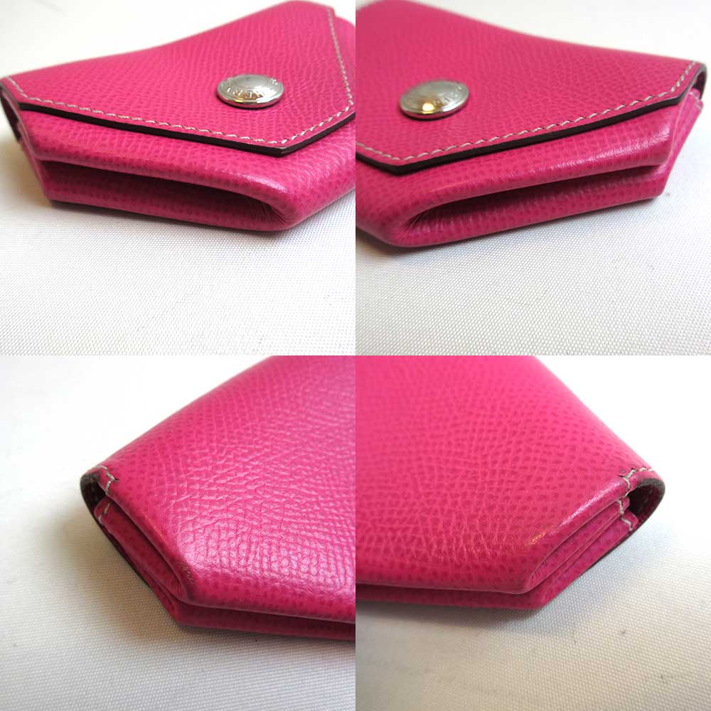 Hermes Le 24 Coin Case Pink Used in Very Good Condition