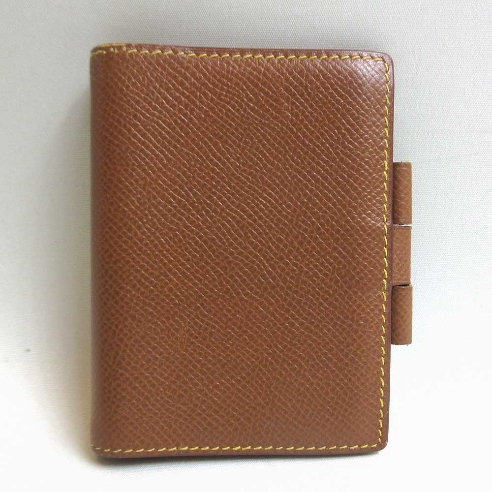 Hermes Agenda Mini Notebook Cover Brown Epson in Good Condition