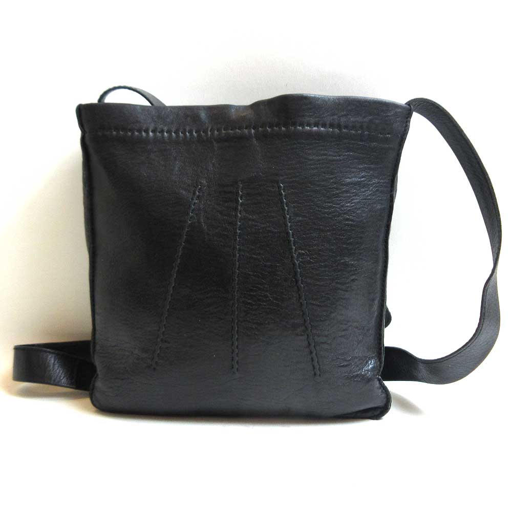 Hermes Leather Mini Shoulder Bag Black