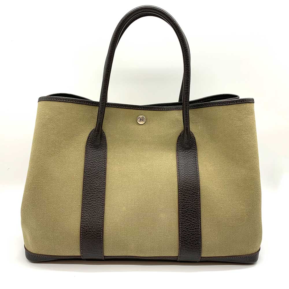 Hermes Garden Party PM Handbag Khaki