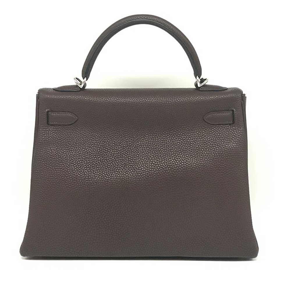 Hermes Kelly 32 Togo Handbag Brown