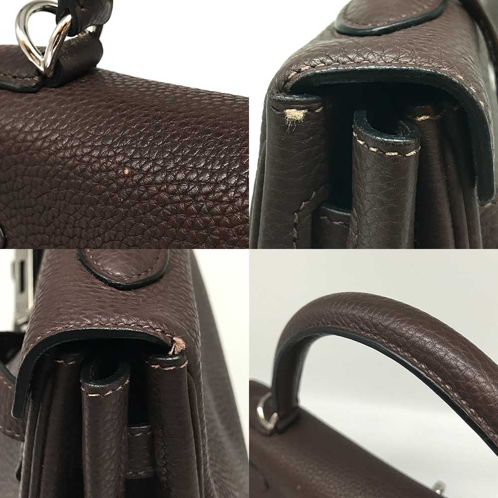 Hermes Kelly 32 Togo Handbag Brown