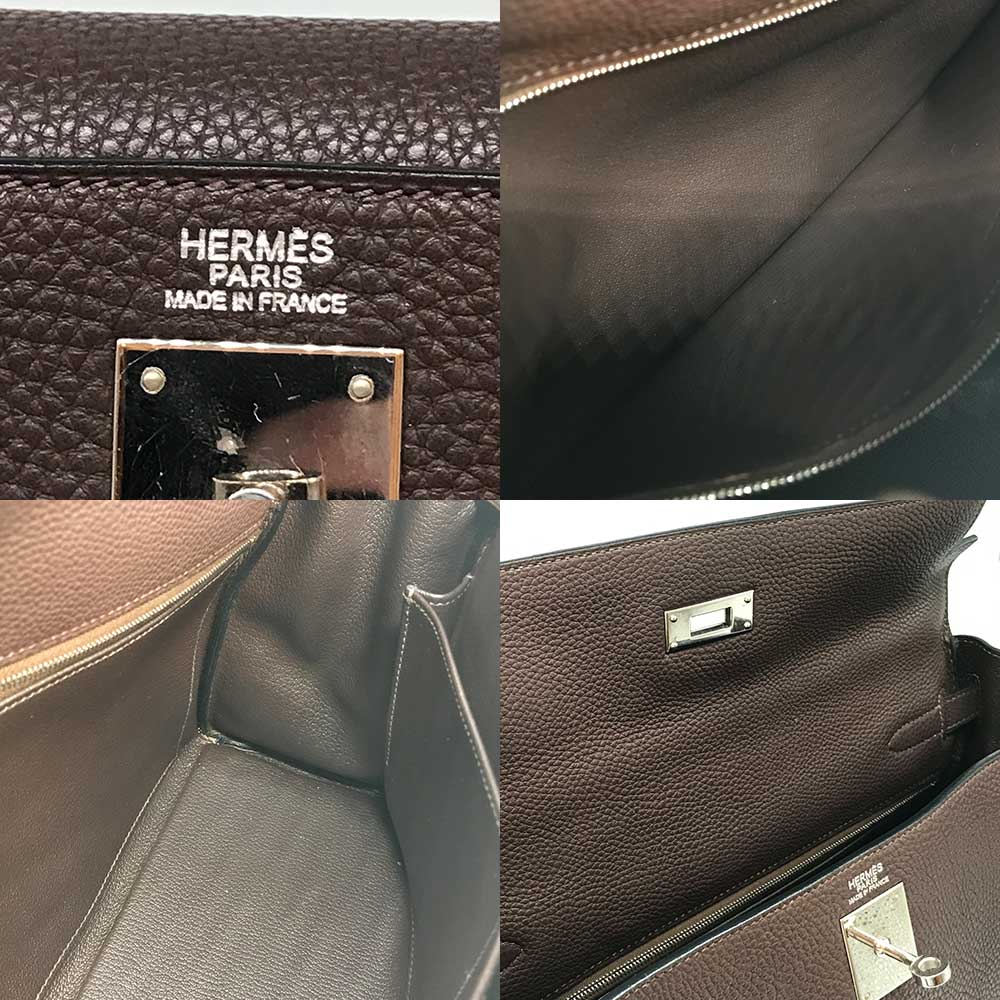 Hermes Kelly 32 Togo Handbag Brown