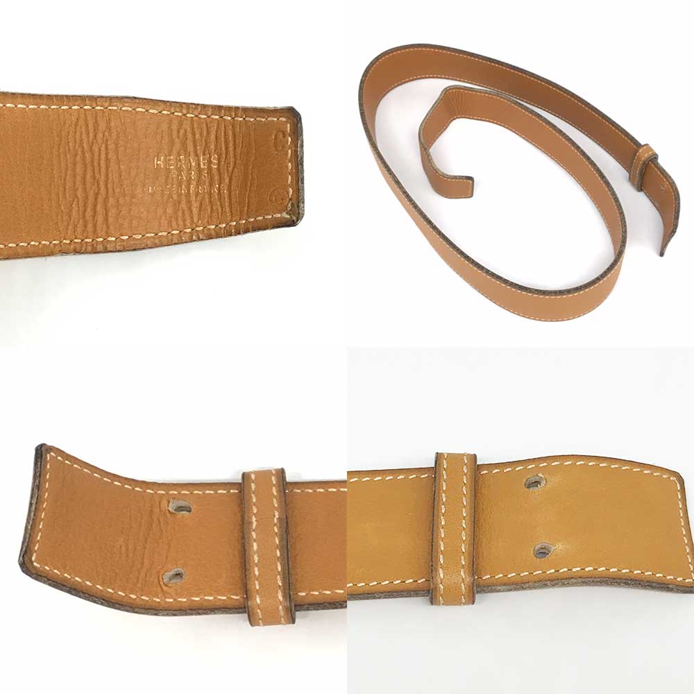 Hermes Constance Leather Belt Brown Gold