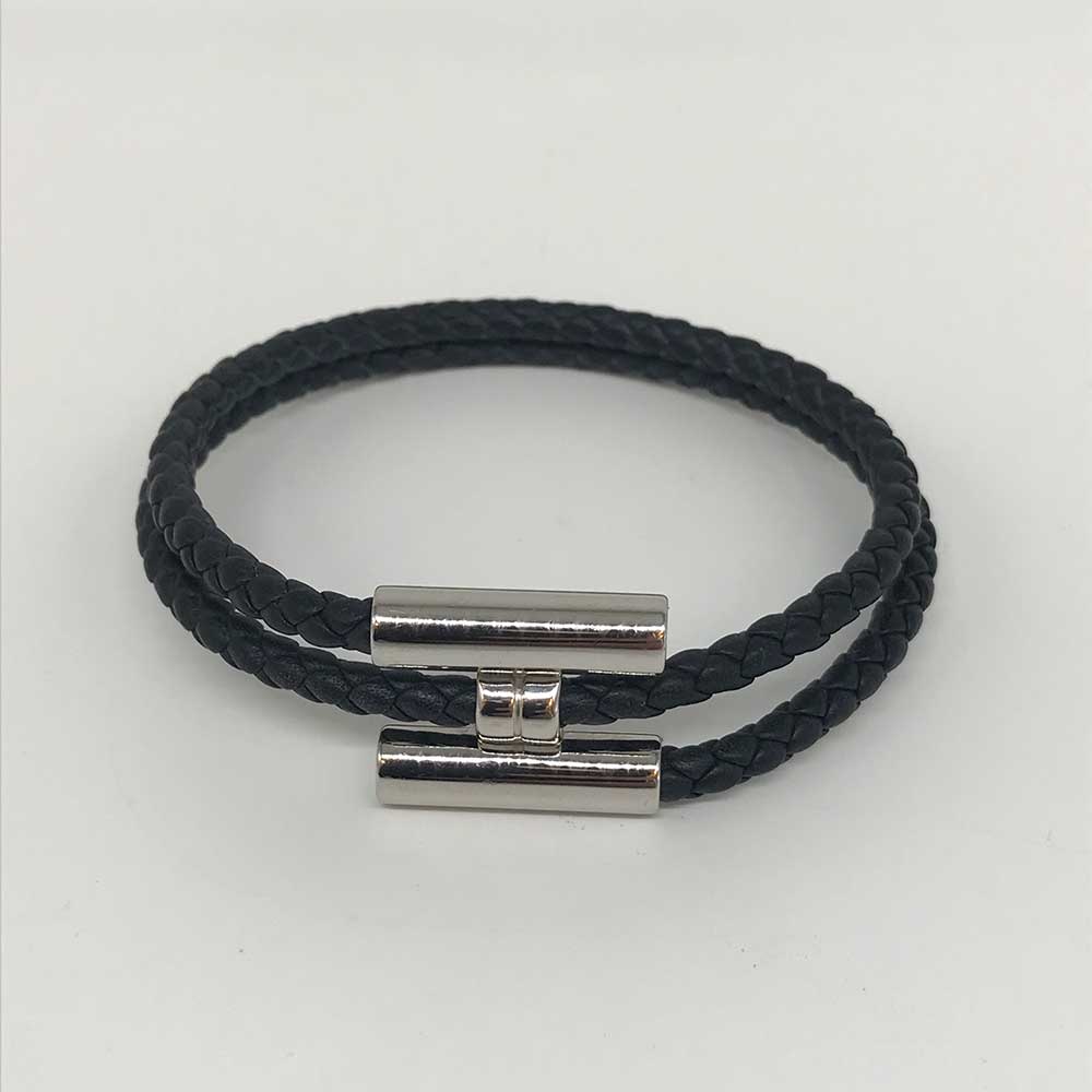 Hermes Swift Leather Turni Tresse Bracelet