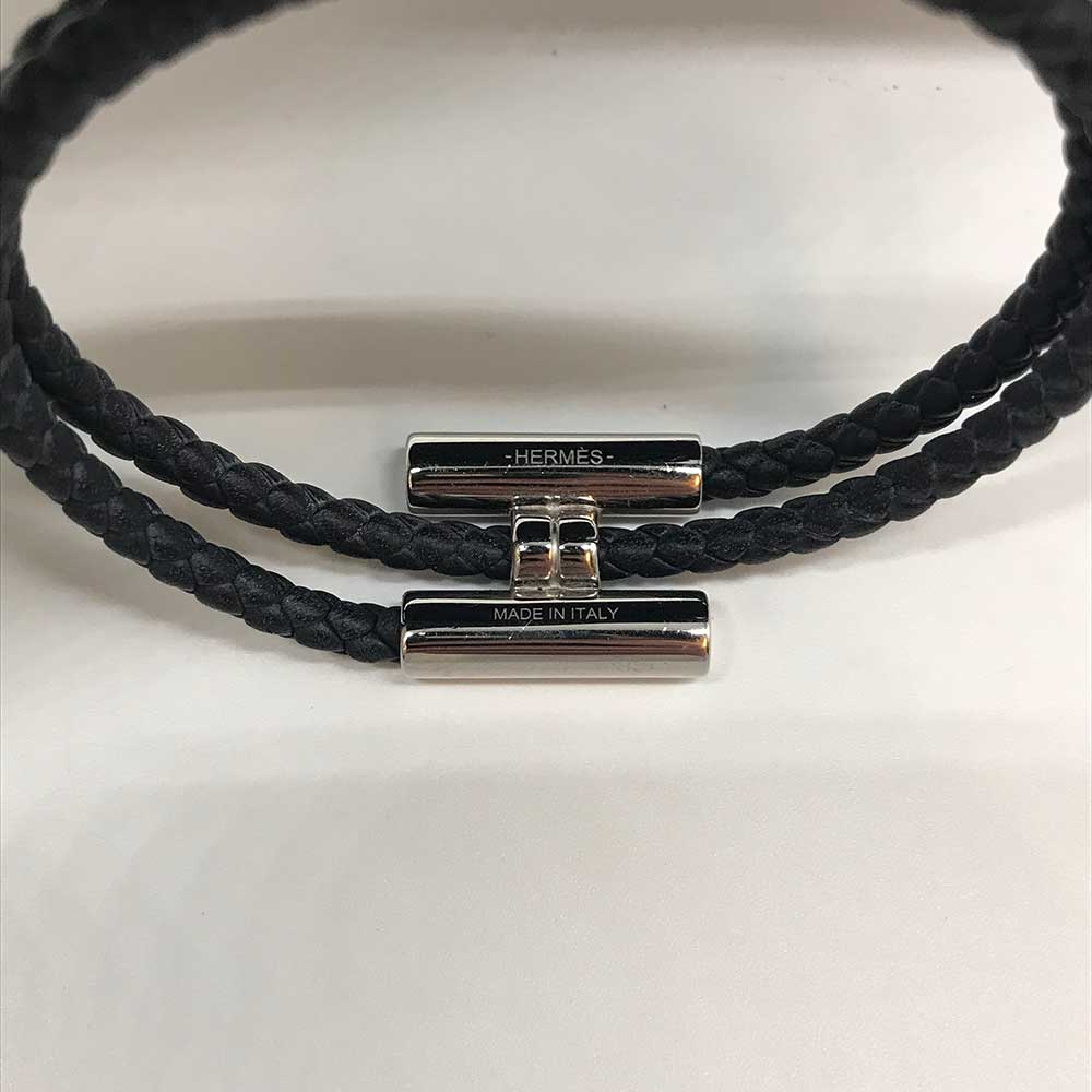 Hermes Swift Leather Turni Tresse Bracelet