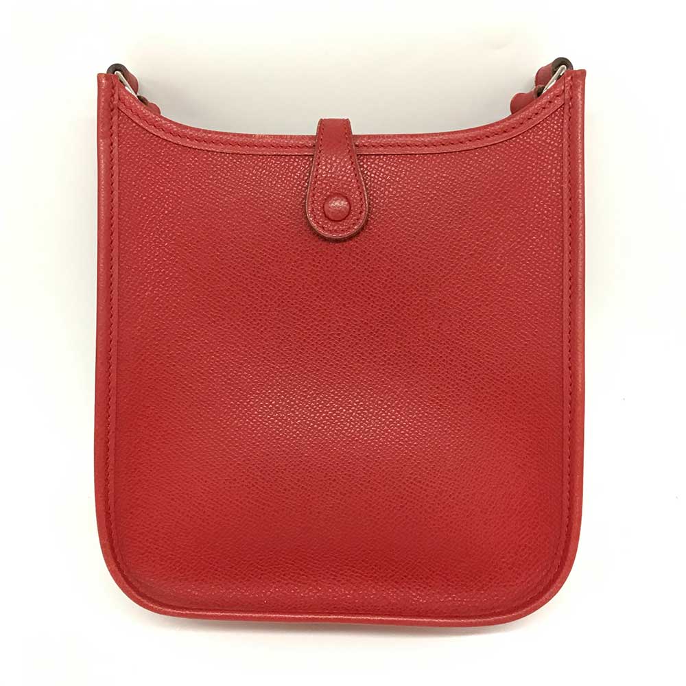 Hermes Evelyne TPM Leather Shoulder Bag Red