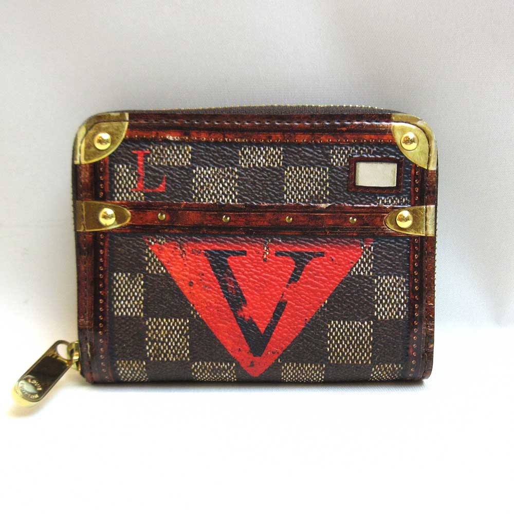 Louis Vuitton Damier Trunk Time Zippy Coin Purse M52745