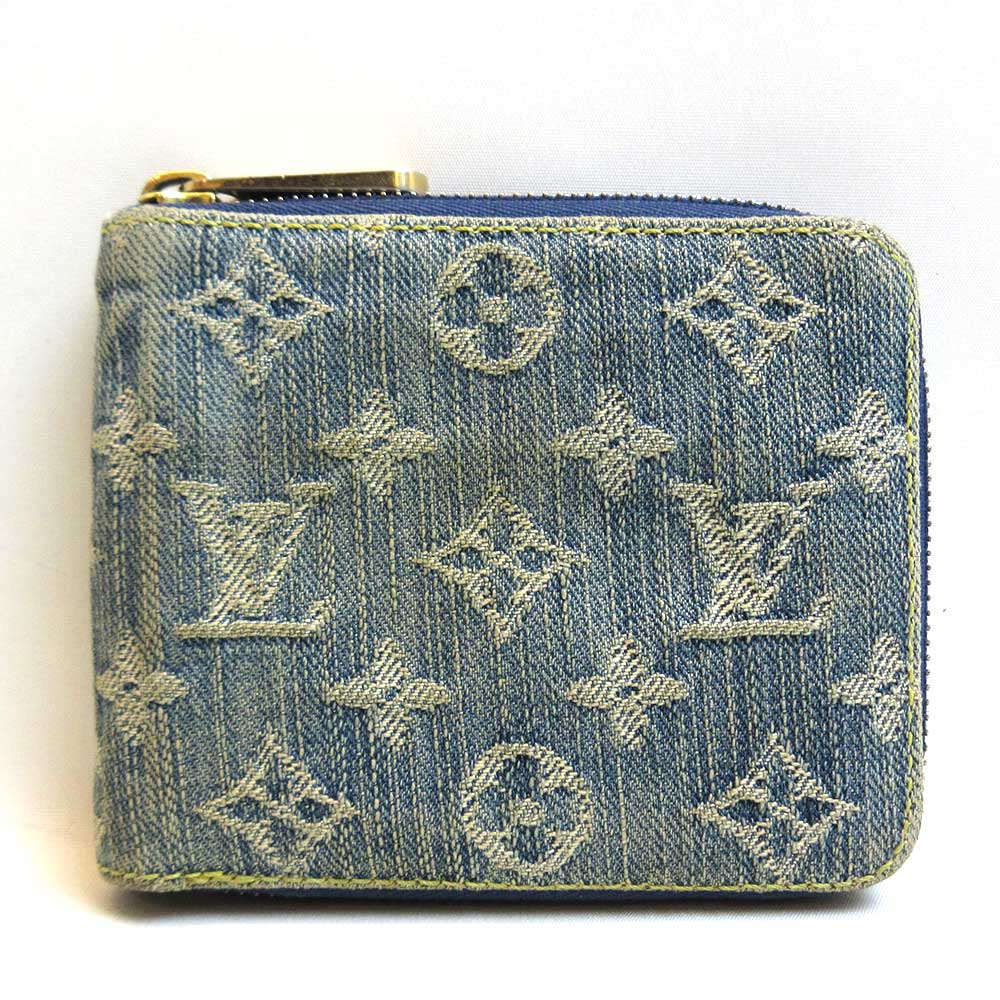 Louis Vuitton Monogram Denim Mini Zippy Wallet M95342