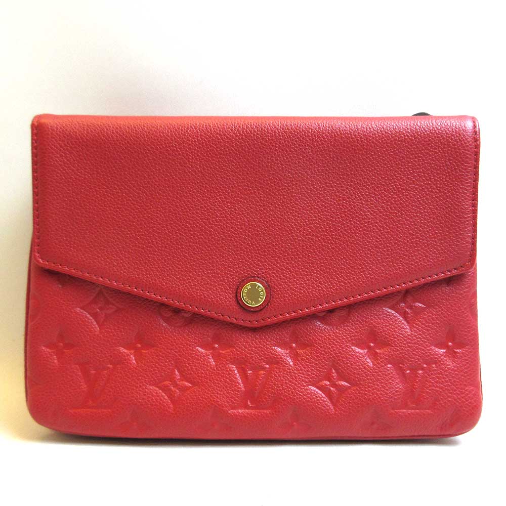 Louis Vuitton Twice Serries Red Monogram Empreinte Shoulder Bag M50259 in Great Condition