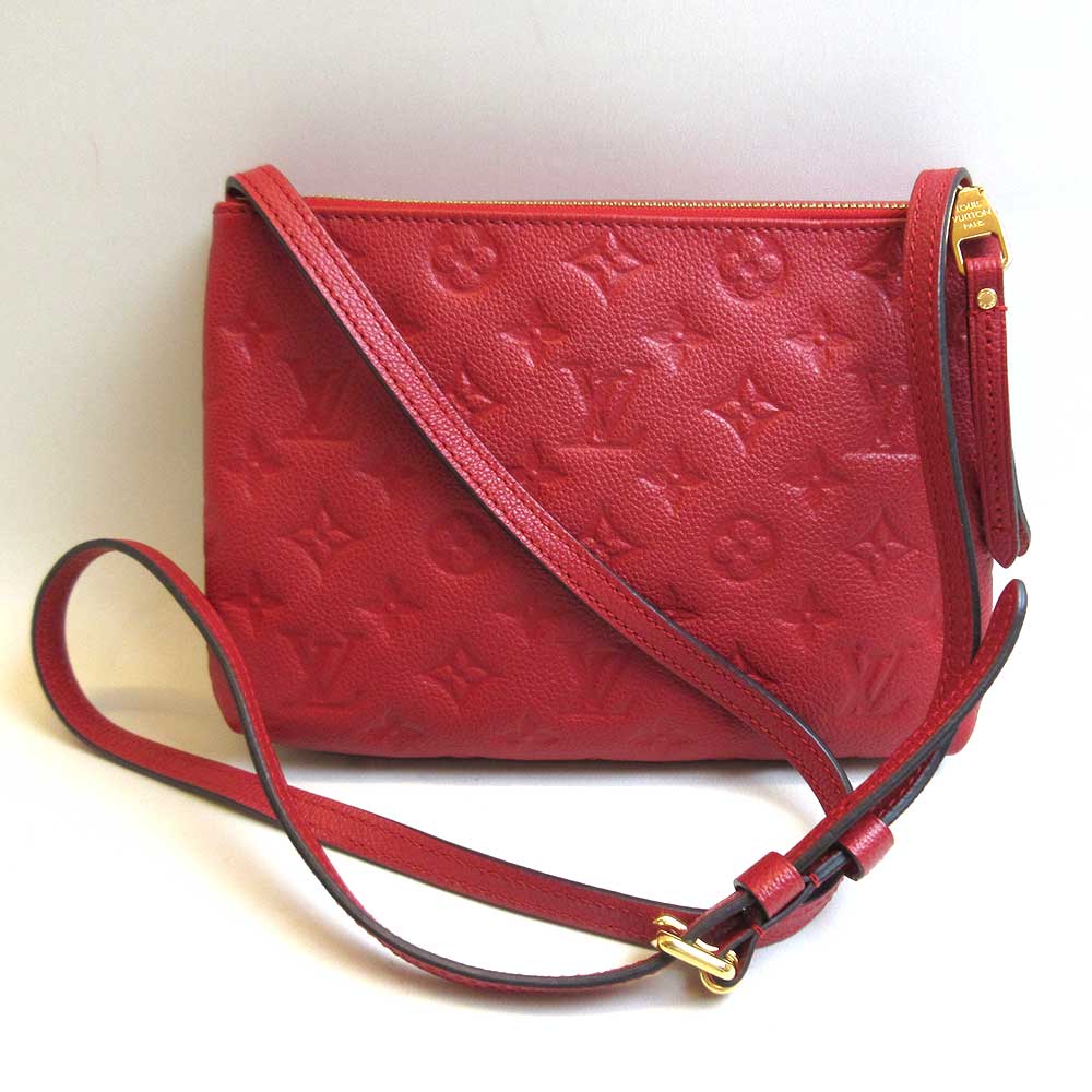 Louis Vuitton Twice Serries Red Monogram Empreinte Shoulder Bag M50259