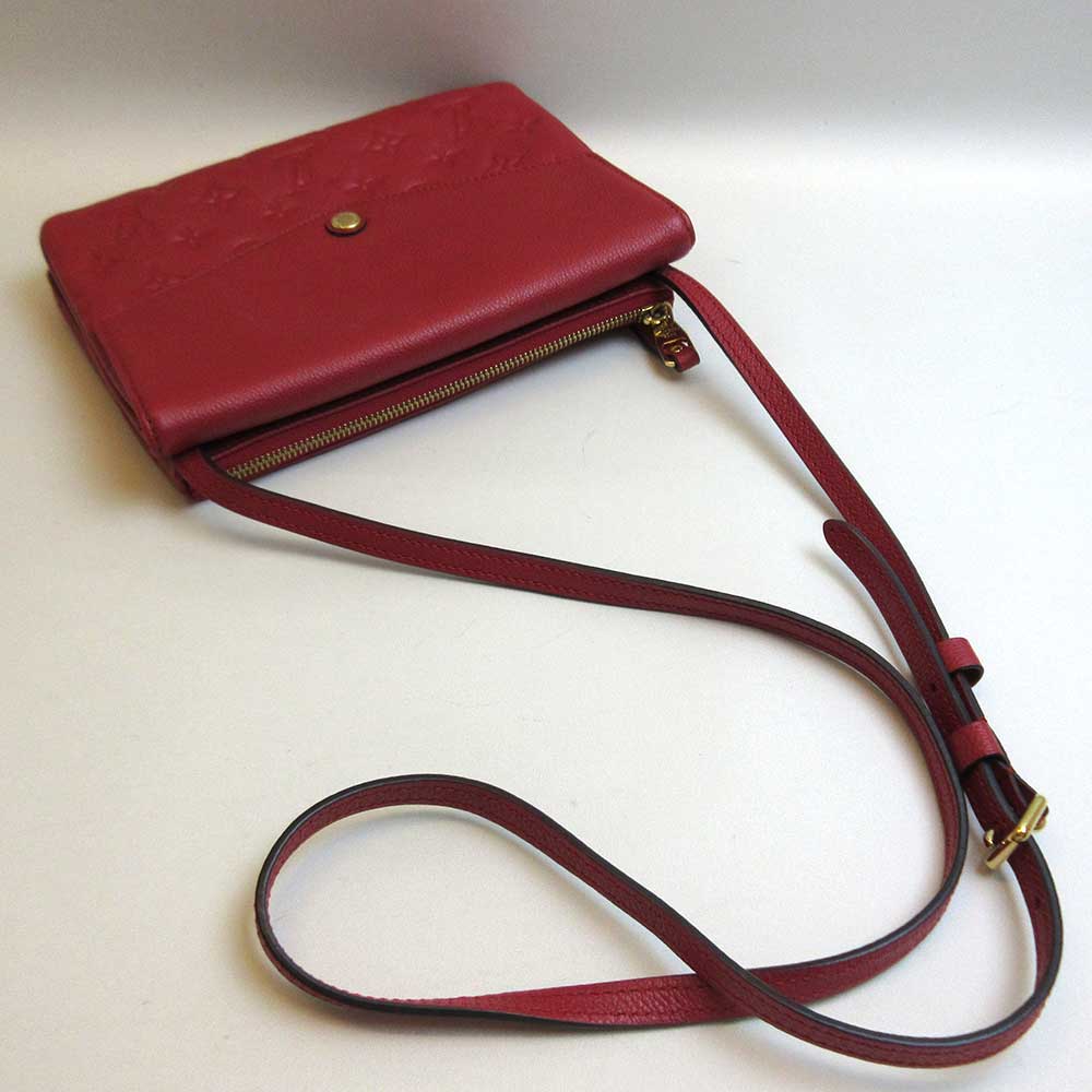 Louis Vuitton Twice Serries Red Monogram Empreinte Shoulder Bag M50259