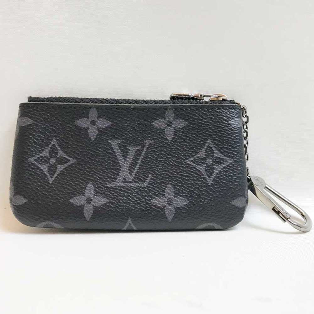 Louis Vuitton Monogram Eclipse Coin Case M80905 in Very Good Condition