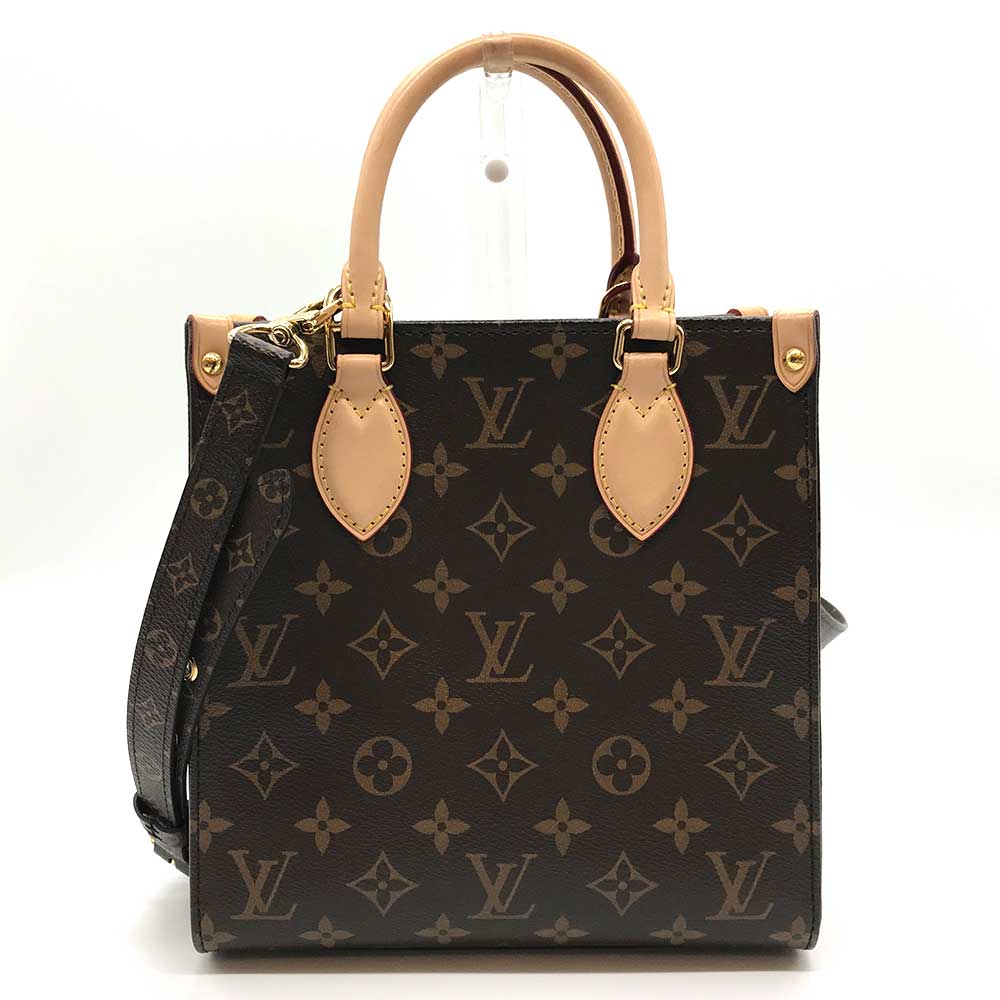 Louis Vuitton Monogram Sac Plat BB Handbag M46265 in Great Condition