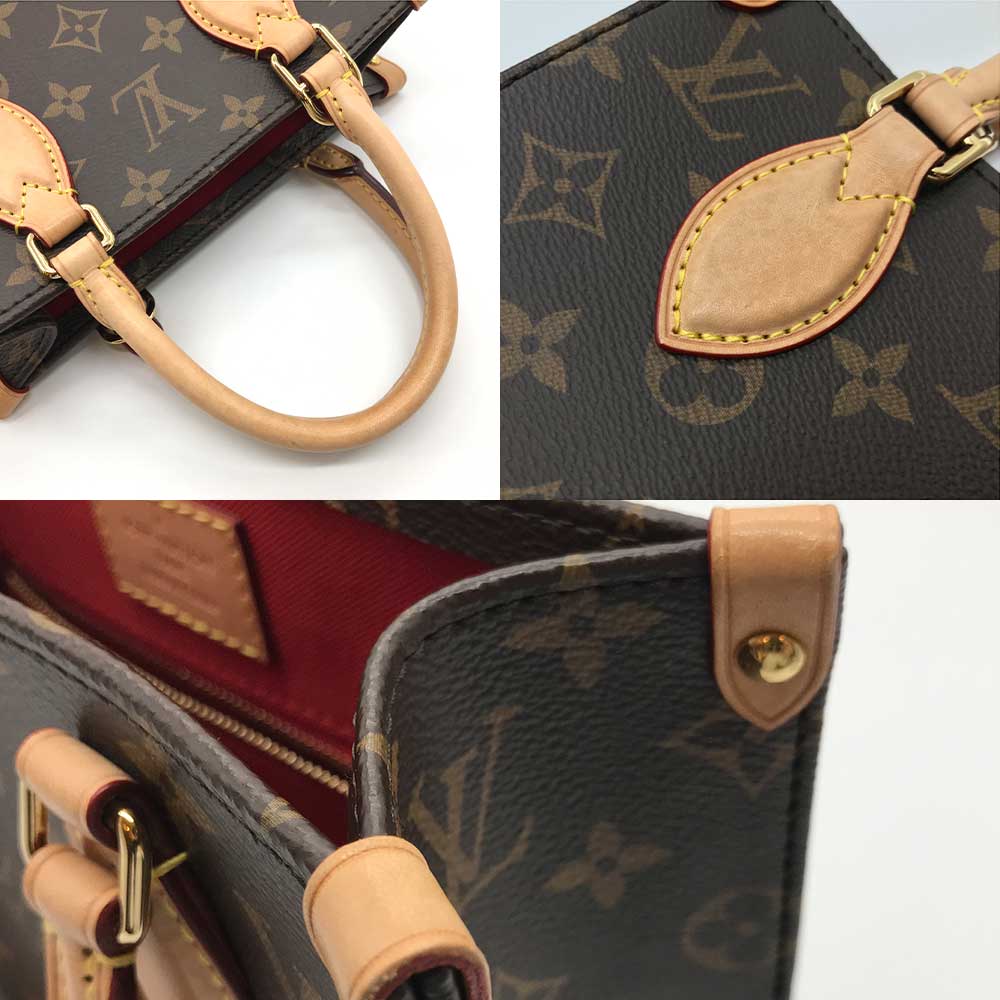 Louis Vuitton Monogram Sac Plat BB Handbag M46265 in Great Condition