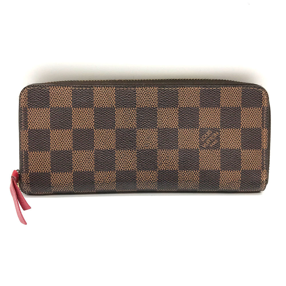 Louis Vuitton Damier Clemence Long Wallet N60534 in Good Condition