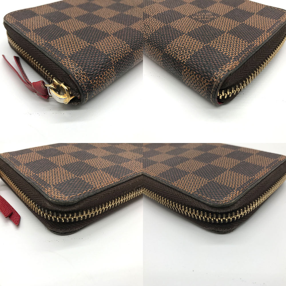 Louis Vuitton Damier Clemence Long Wallet N60534 in Good Condition