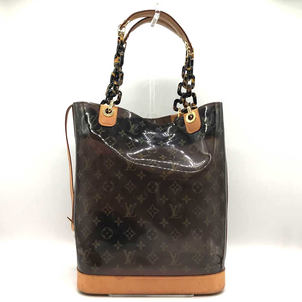 Louis Vuitton Vinyl Leather Cabas Ambre MM Tote Bag M92501 in Very Good Condition