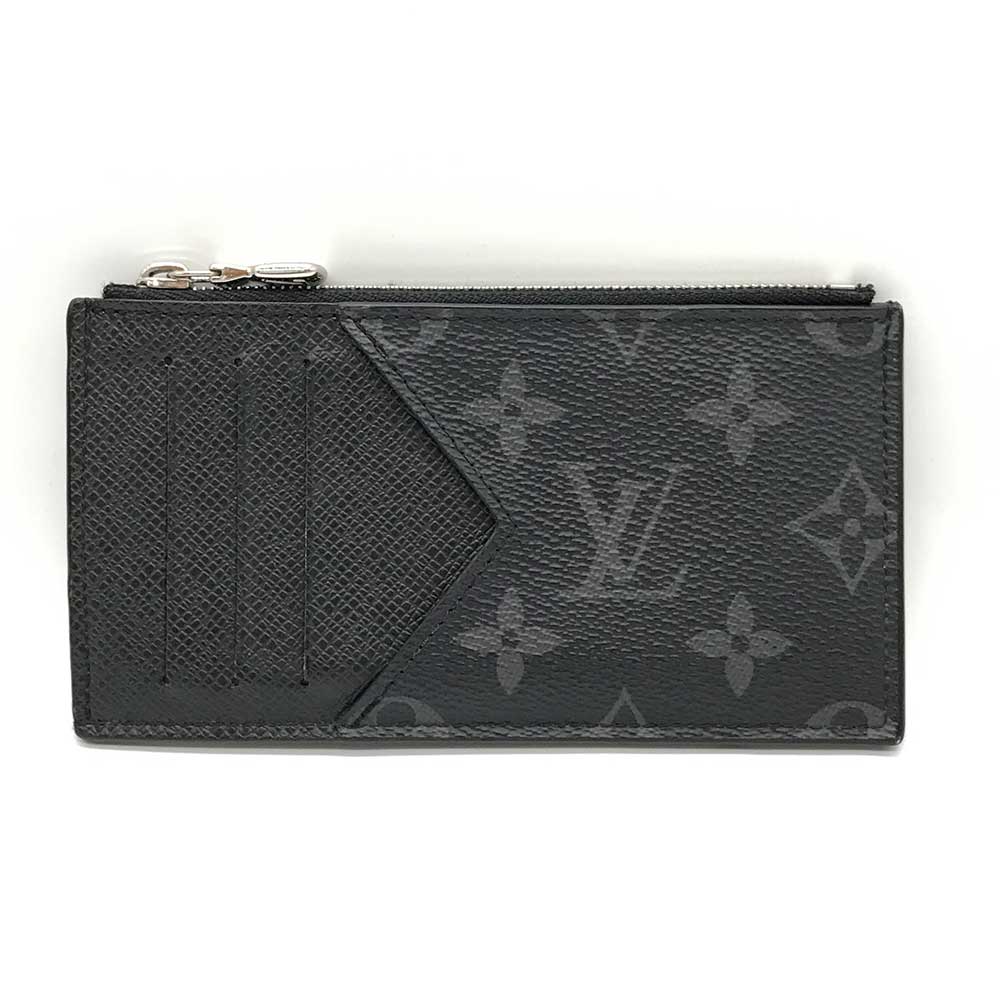 Louis Vuitton Monogram Eclipse Taigarama Card Holder Coin Case M30271