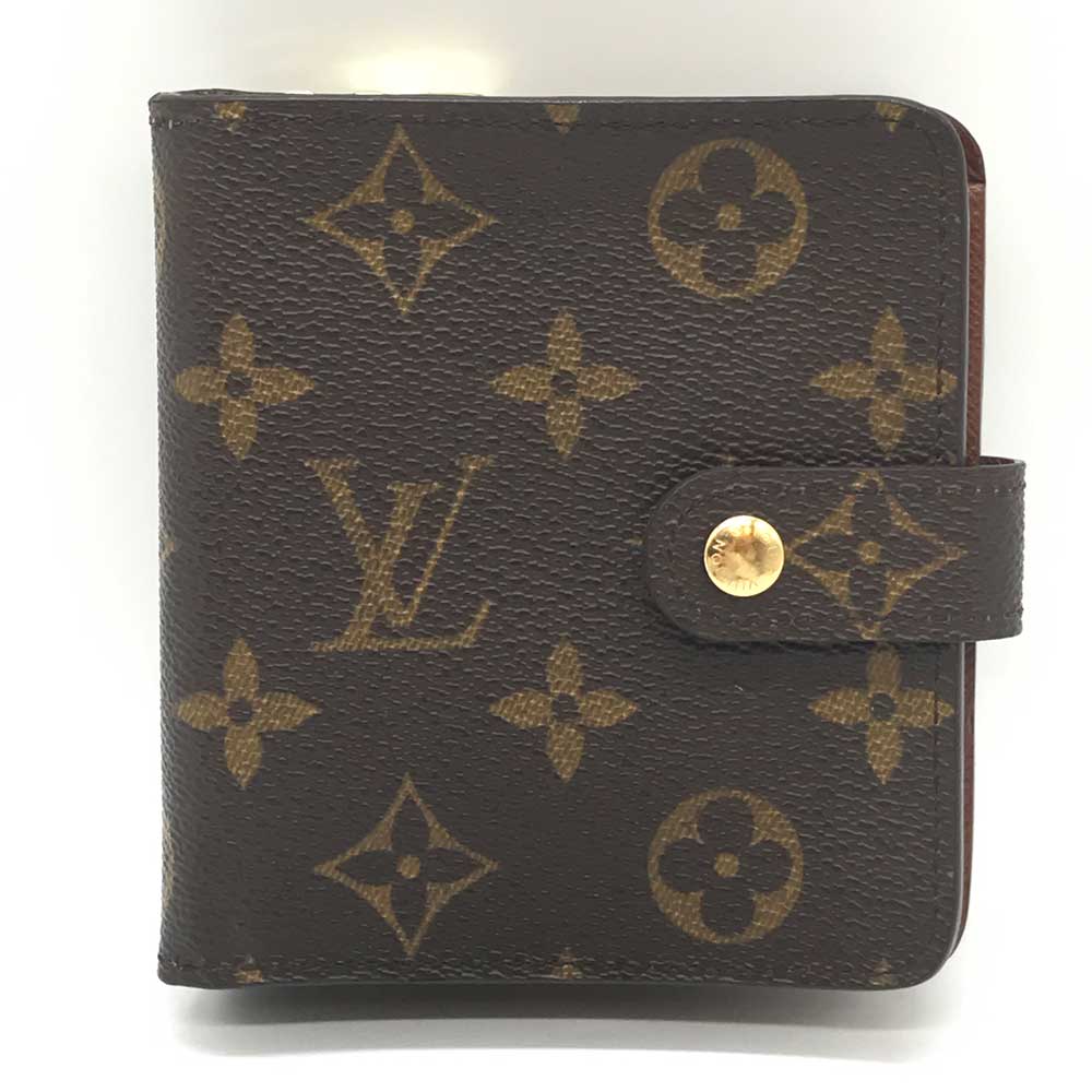 Louis Vuitton Monogram Compact Zip Mini Wallet M61667 in Very Good Condition