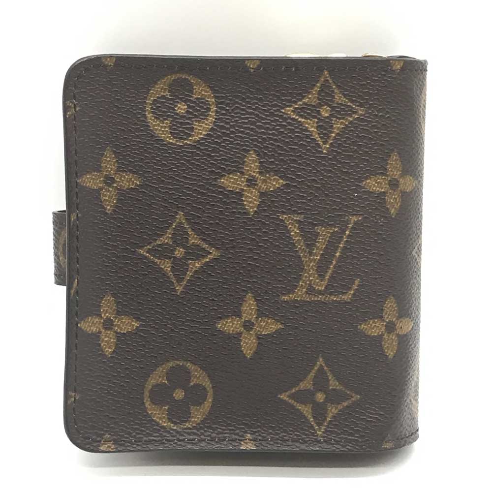 Louis Vuitton Monogram Compact Zip Mini Wallet M61667 in Very Good Condition