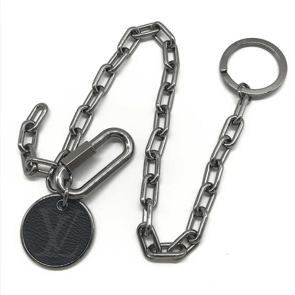 Louis Vuitton Wallet Chain Charm Monogram Eclipse M68862