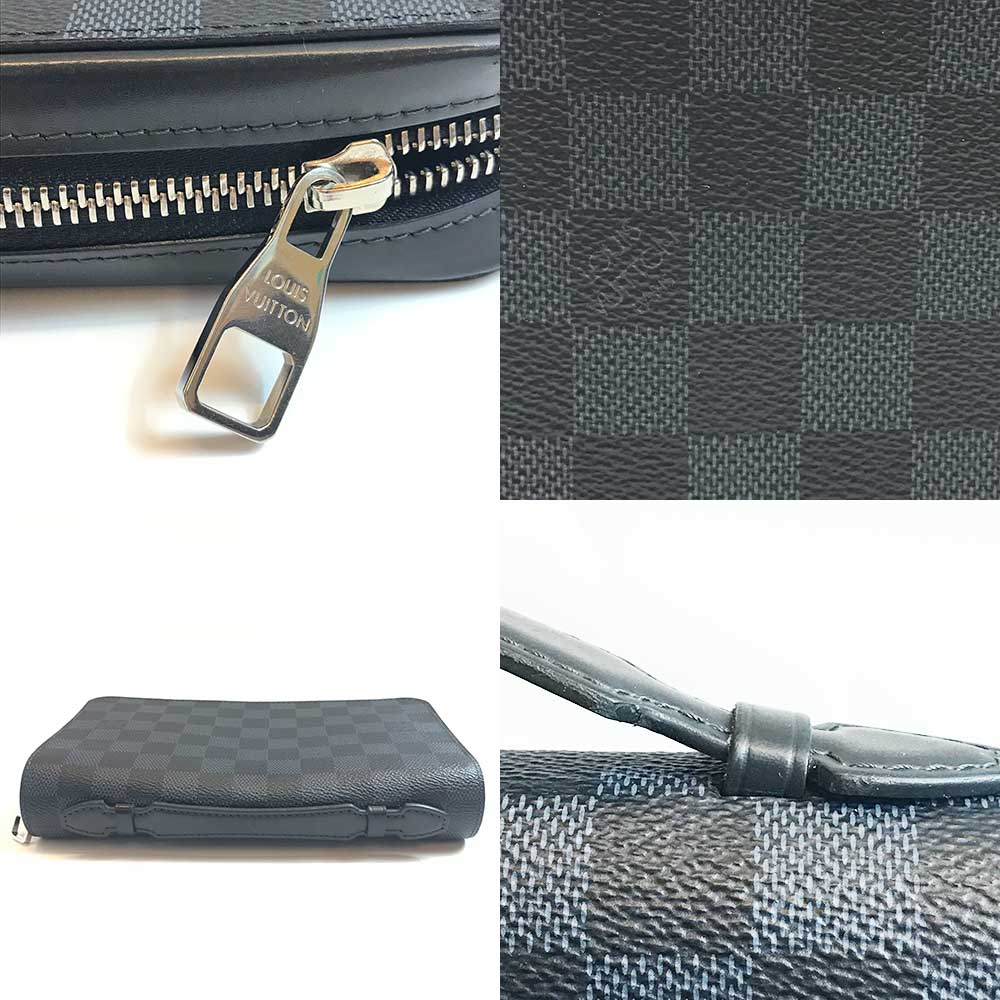 Louis Vuitton Damier Cobalt Zippy XL Wallet N41503 in Very Good Condition