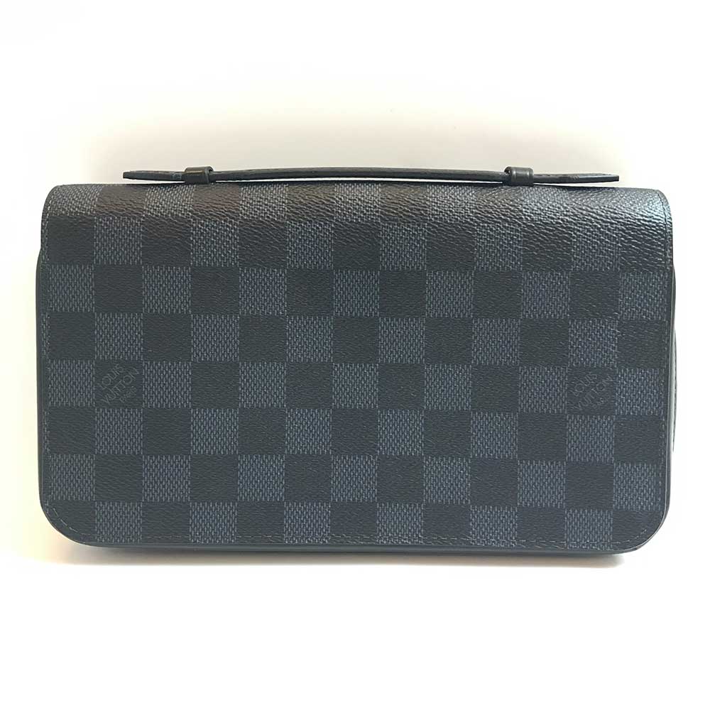 Louis Vuitton Damier Cobalt Zippy XL Wallet N41503 in Very Good Condition