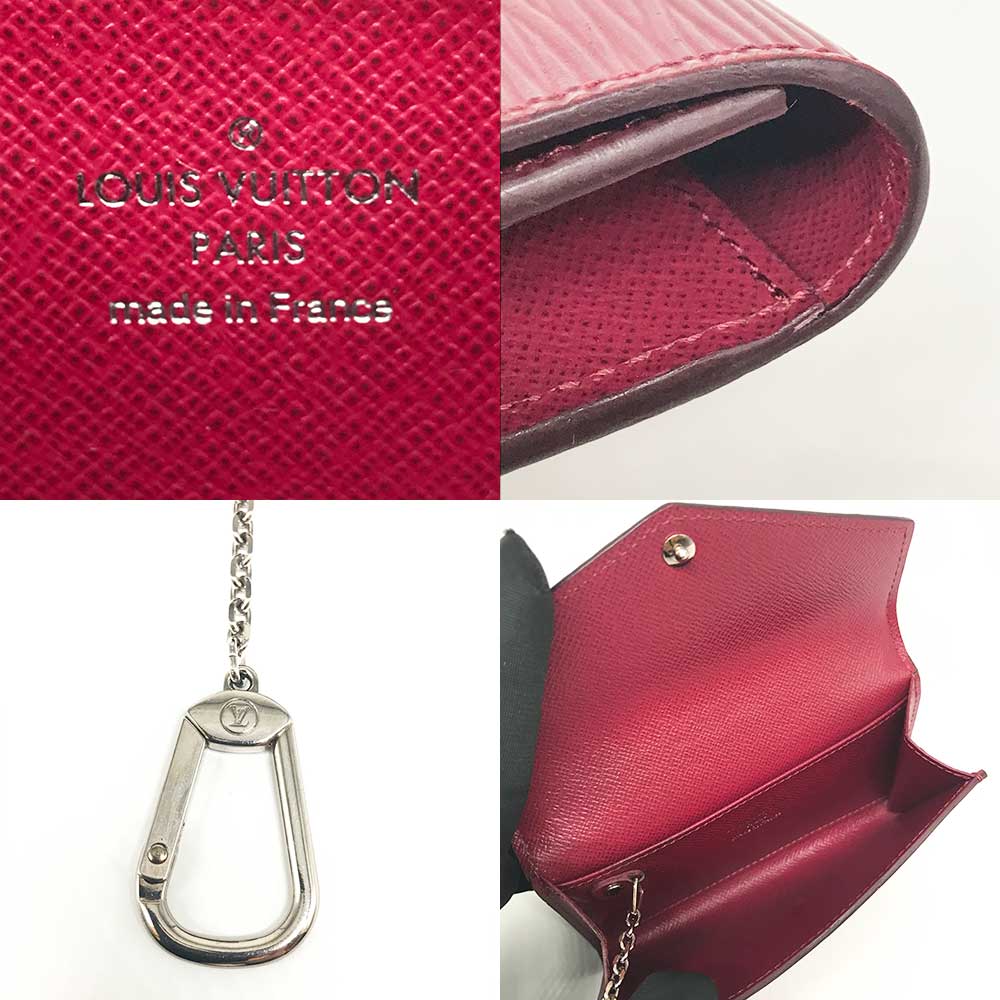 Louis Vuitton Epi Key Case Fuchsia in Very Good Condition