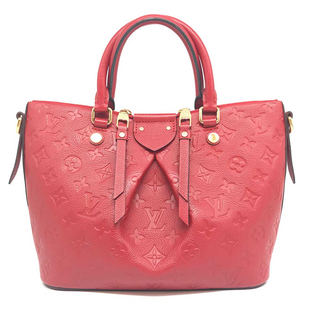 Louis Vuitton Mazarine PM Monogram Empreinte Red Leather Handbag