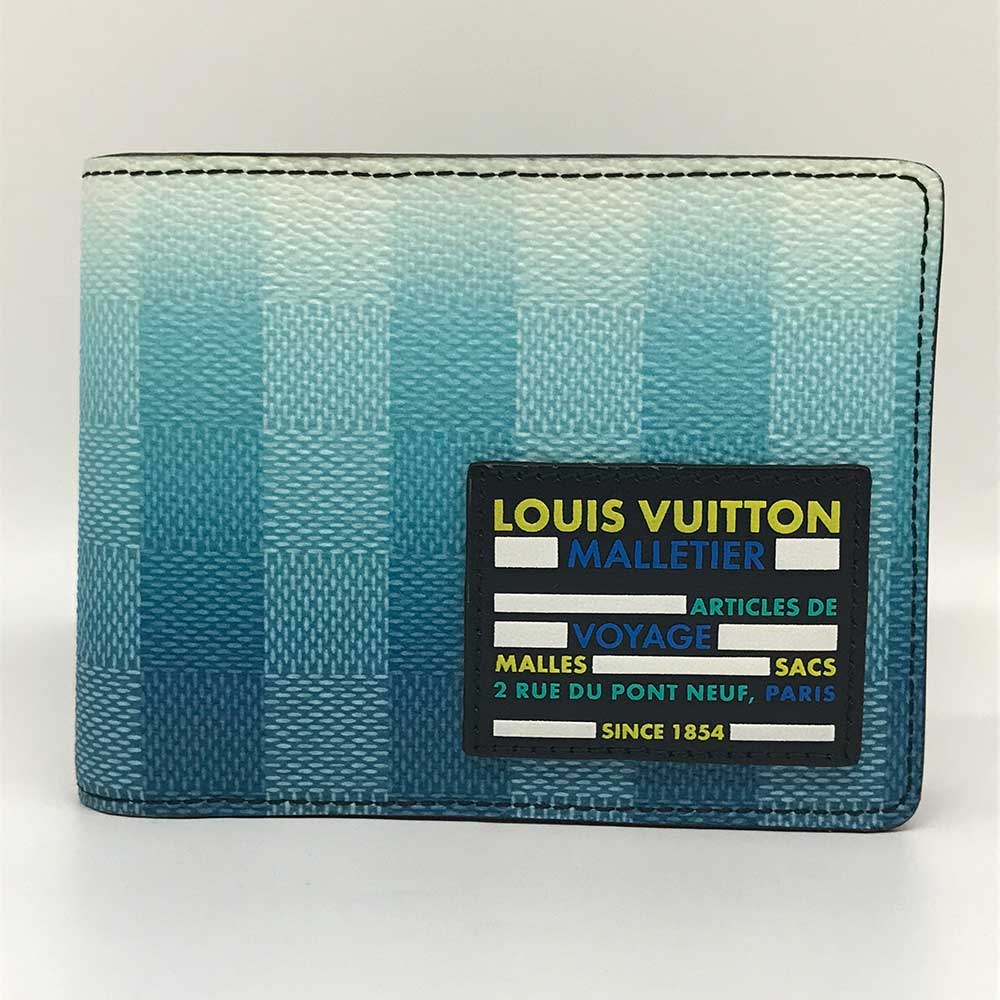 Louis Vuitton Damier Stripe Bifold Wallet M81319 in Pristine Condition