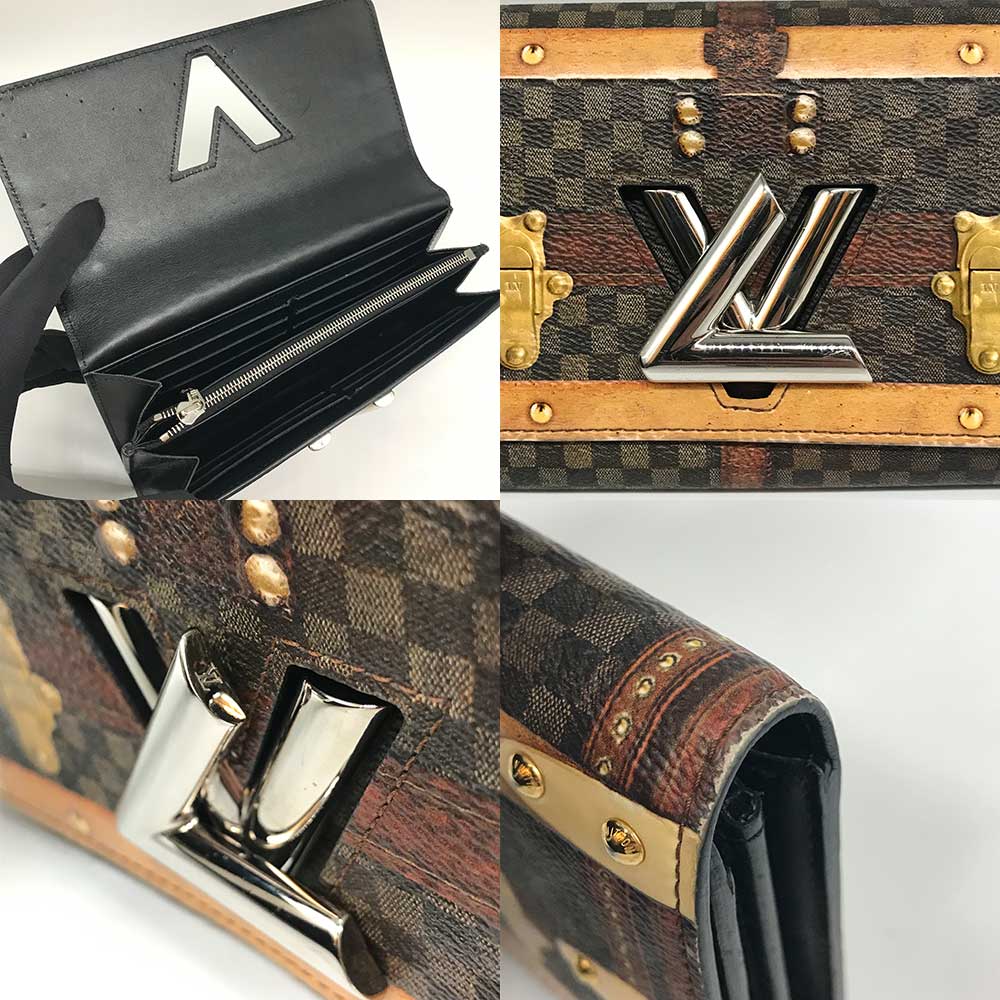 Louis Vuitton Damier Portefeuille Sarah Twist Wallet