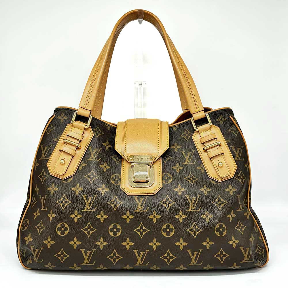 Louis Vuitton Monogram Canvas Tote Bag Brown M55210 in Very Good Condition