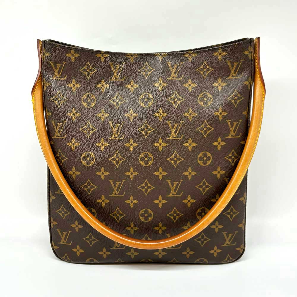 Louis Vuitton Monogram Looping GM Shoulder Bag Brown M51145 in Great Condition