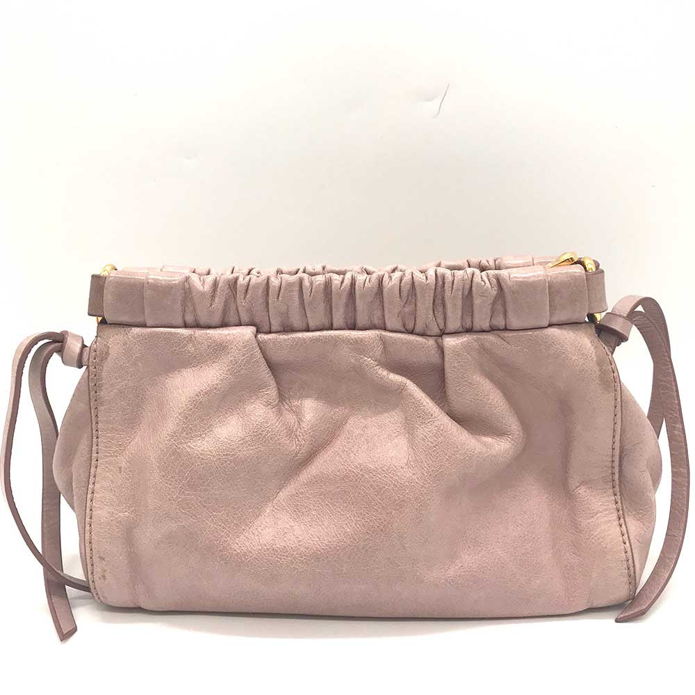 Miu Miu Leather Shoulder Bag Pink