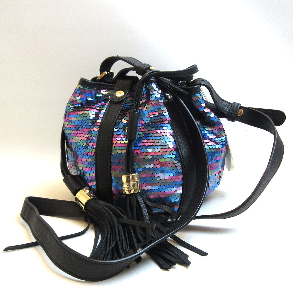 See by Chloe Vicky Evening Multicolor Sequin Leather Mini Shoulder Bag