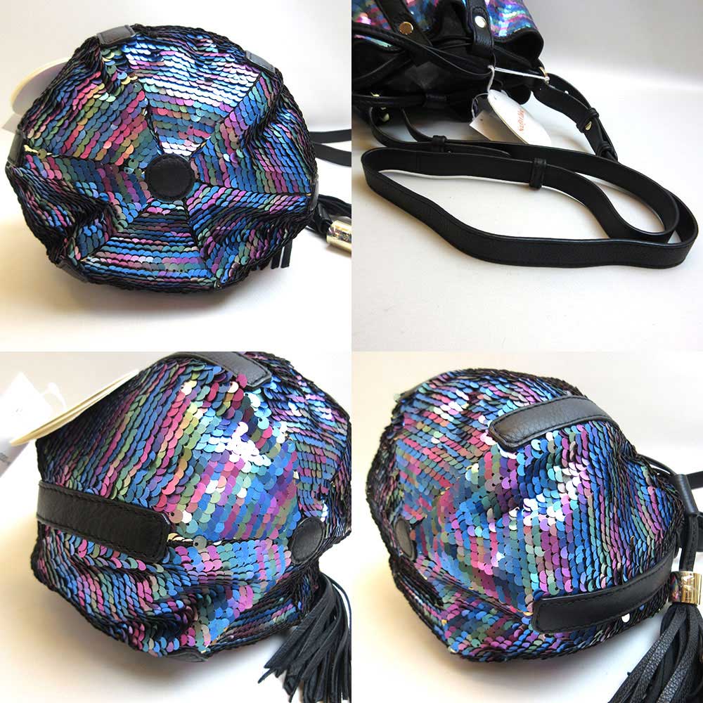 See by Chloe Vicky Evening Multicolor Sequin Leather Mini Shoulder Bag