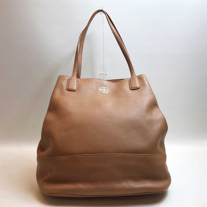 Tory Burch Leather Tote Bag Brown