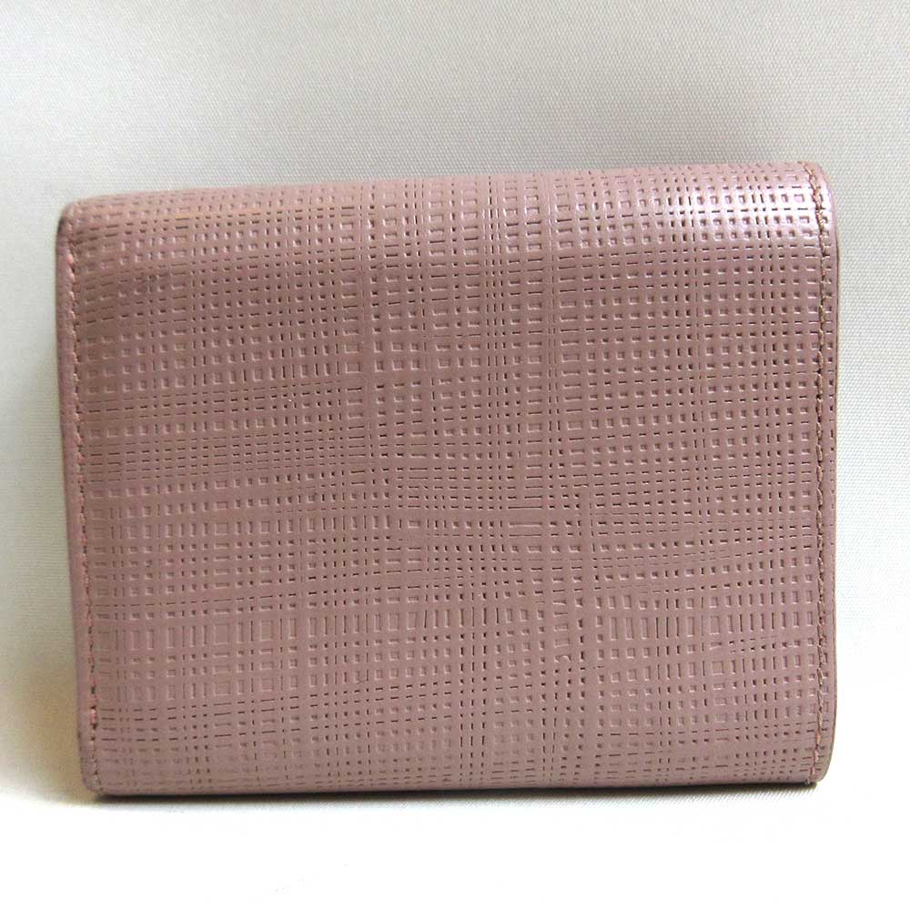 Loewe Leather Trifold Wallet Pink