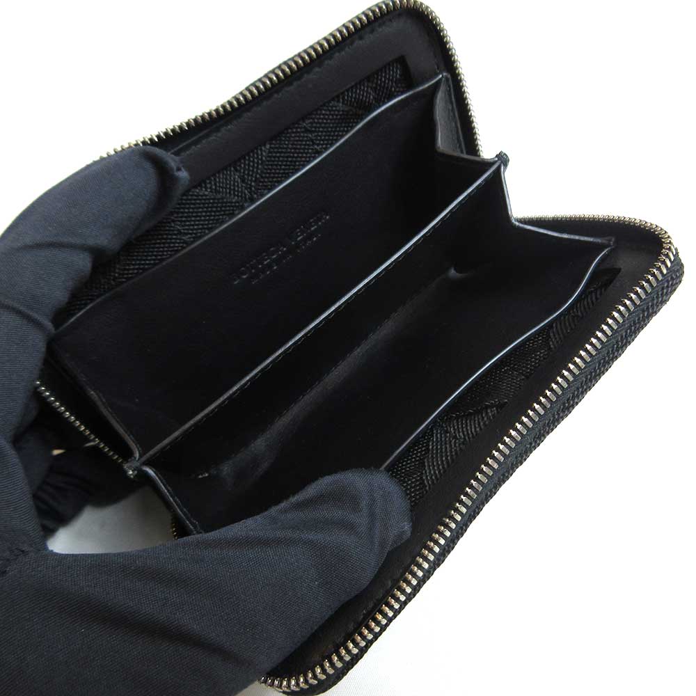 Bottega Veneta Leather Coin Case Black in Great Condition