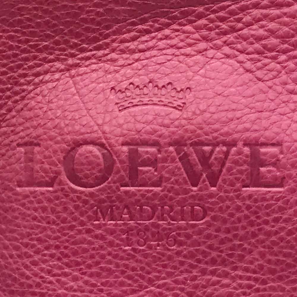 Loewe Leather Heritage Shoulder Bag Pink