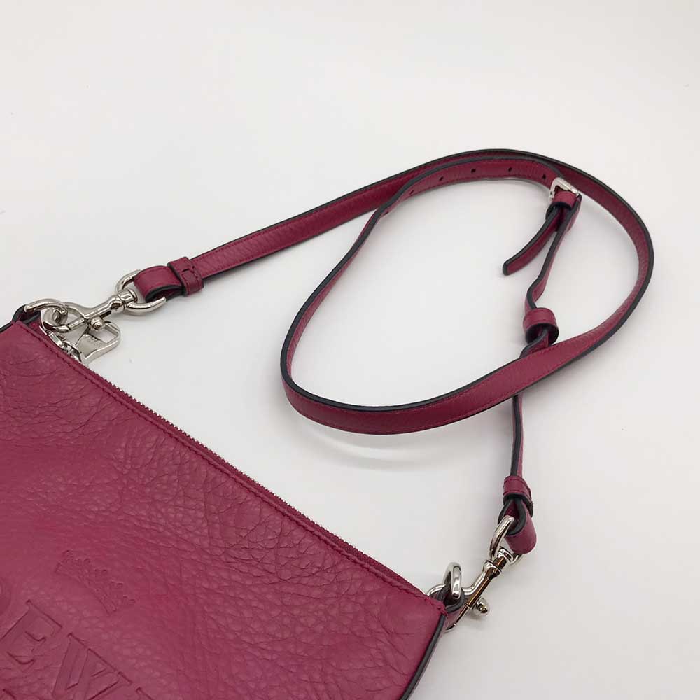 Loewe Leather Heritage Shoulder Bag Pink