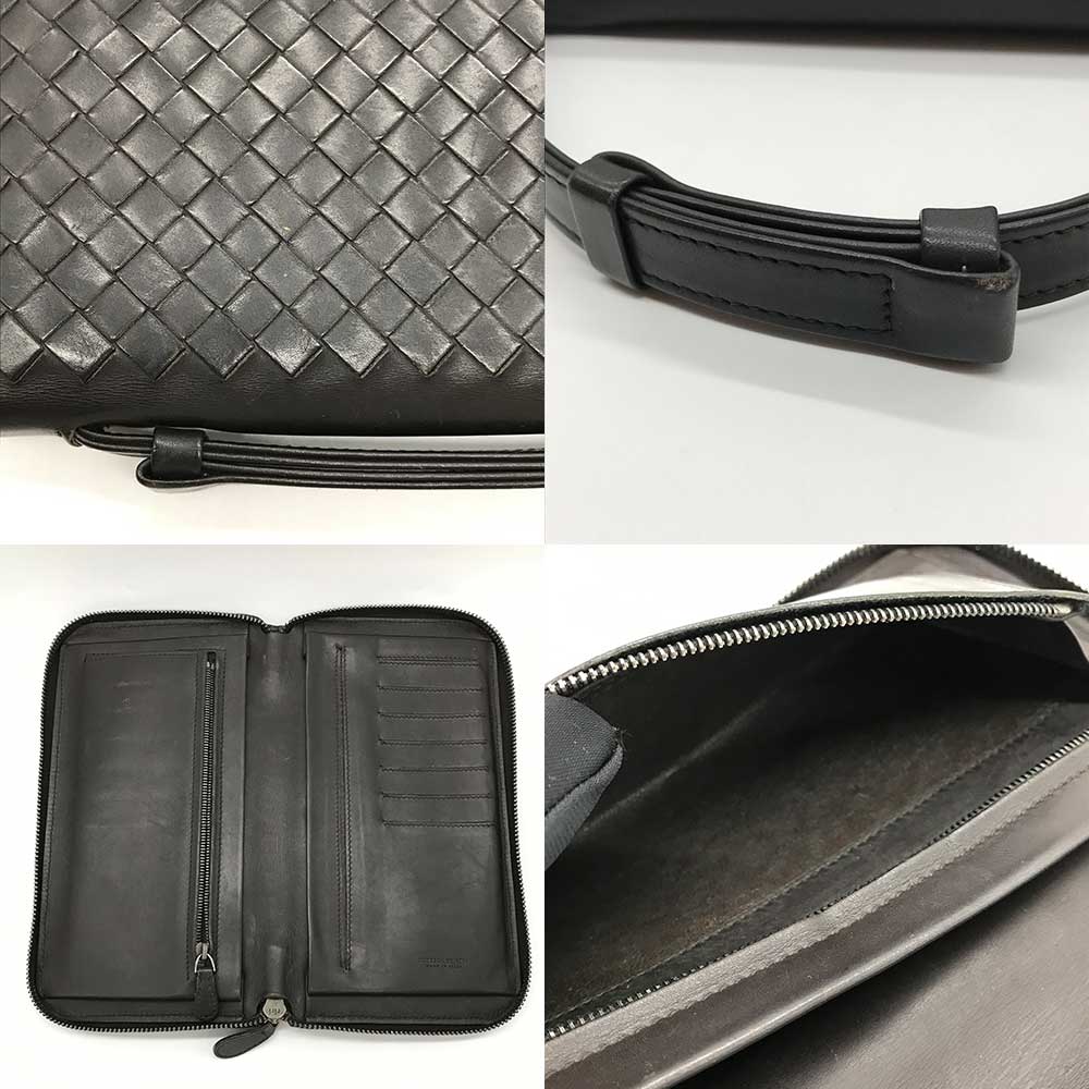 Bottega Veneta Leather Travel Wallet