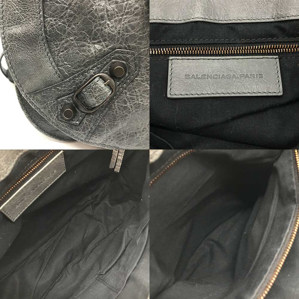 Balenciaga Leather Classic Neo Folk Shoulder Bag