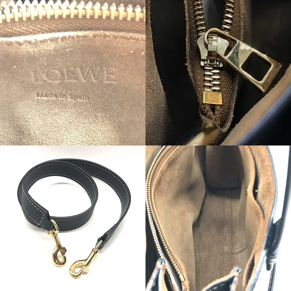 Loewe Gate Mini Anagram Logo Leather Handbag