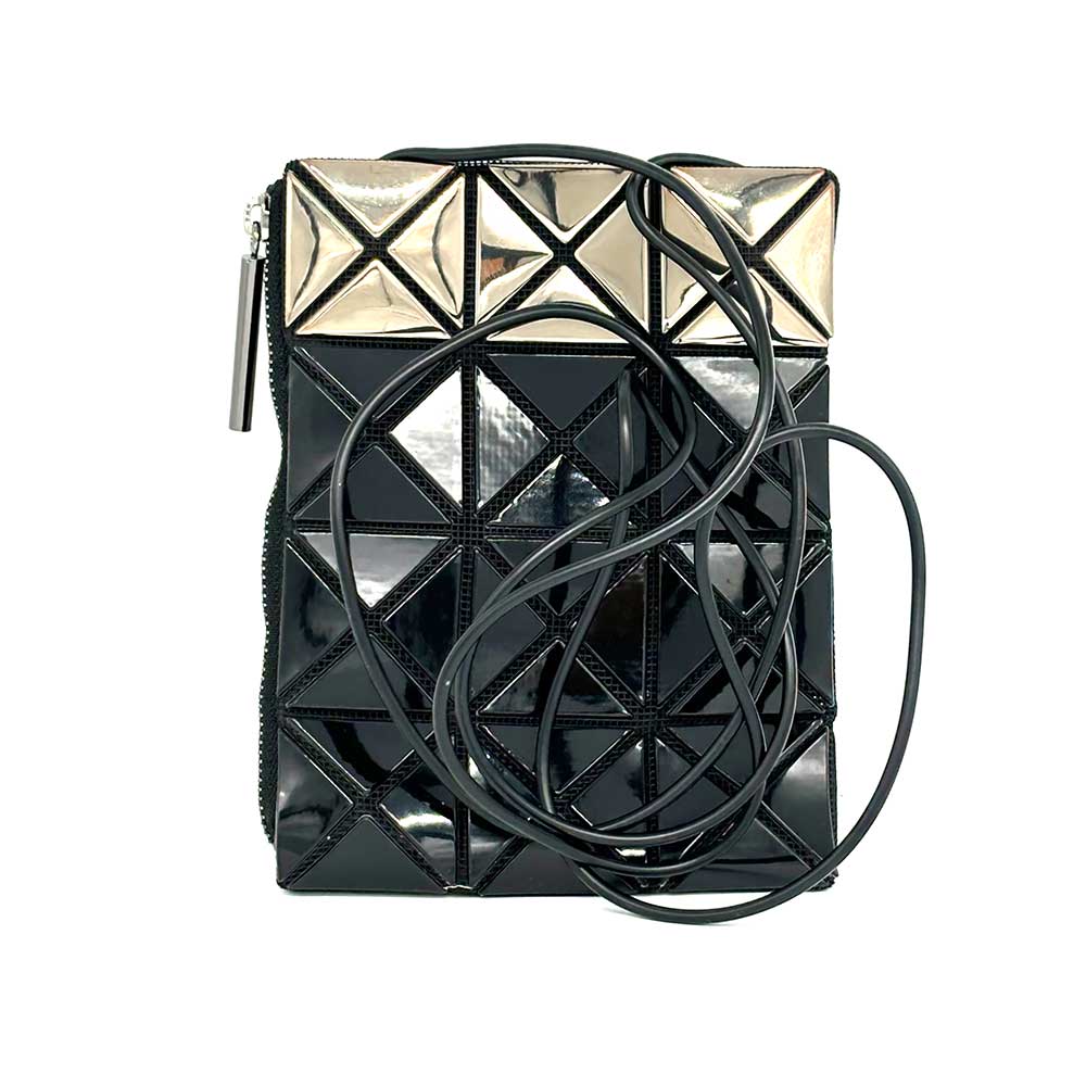 Issey Miyake BAOBAO Shoulder Pouch Black Silver