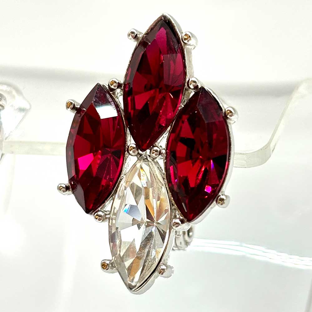 Yves Saint Laurent Red Crystal Fashion Earrings