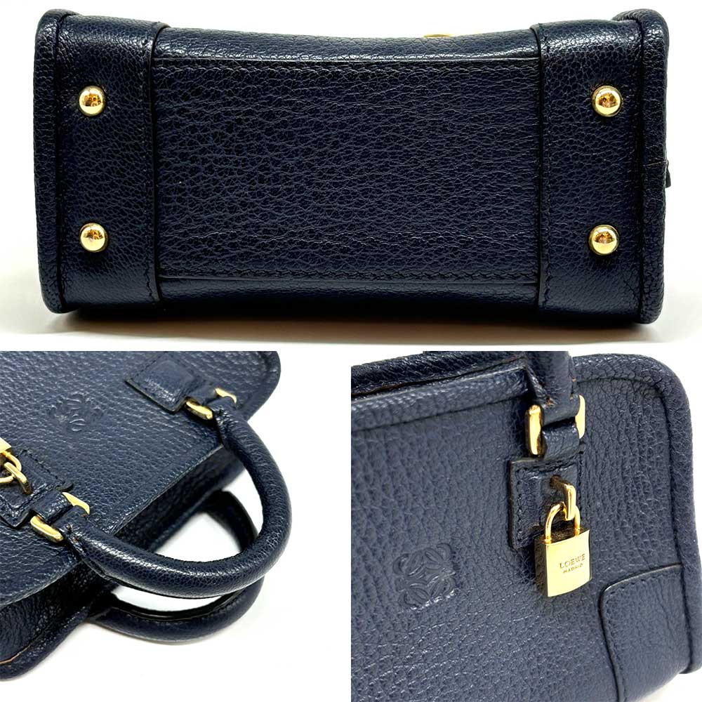 Loewe Micro Mini Amazona Handbag Navy