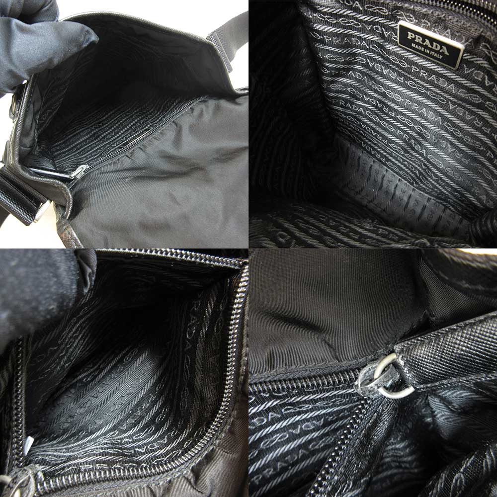 Prada Nylon Shoulder Bag Black